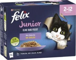 Felix Elke Dag Feest Mix Selectie In Gelei Junior - Katten Droogvoer - 48 X 85g -Katten Benodigdheden Winkel 1200x947 2