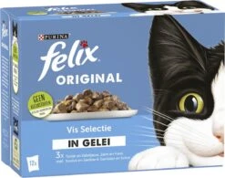 Felix Original Vis Selectie In Gelei - Katten Natvoer - 4 X 12 X 85gr -Katten Benodigdheden Winkel 1200x947