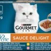 Gourmet Perle Sauce Delight - Kattenvoer Natvoer - Rund, Kip, Tonijn & Zalm - 48 X 85 Gr -Katten Benodigdheden Winkel 1200x950