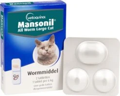 Mansonil All Worm Large Cat Ontworming - Grote Kat - 2 Tabletten 14 Mansonil All Worm Large Cat Ontworming - Grote Kat - 2 Tabletten -Katten Benodigdheden Winkel 1200x960 8