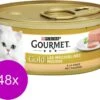Merkloos Gourmet Gold Mousse Kalkoen - Kattenvoer - 48 X 85 G