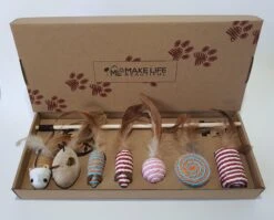 Make Life Beautiful® - Kattenspeeltjes Set - 7-delig - Kattenspeelgoed - Kattenhengel - Speelmuisjes - Kattenspeelgoed Set -Katten Benodigdheden Winkel 1200x968 4