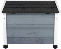 MyMax Kattenhuis - Hout - Openslaand Bitumen Dak - Kattenhuis Voor Buiten - Kattenhok - Kattenhuisje Hout - Grijs - 57*45*43CM -Katten Benodigdheden Winkel 1200x969 3