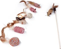 Make Life Beautiful® - Kattenspeeltjes Set - 7-delig - Kattenspeelgoed - Kattenhengel - Speelmuisjes - Kattenspeelgoed Set -Katten Benodigdheden Winkel 1200x969 5
