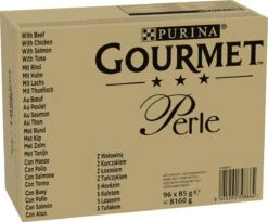 Purina One Gourmet Perle - Kattenvoer - Land En Zee - 96 X 85 Gram -Katten Benodigdheden Winkel 1200x997