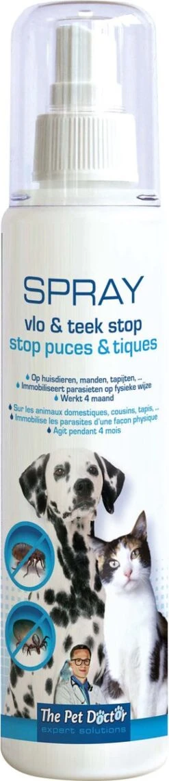 BSI The Pet Doctor - Vlo En Teek Stop Spray - Honden - Dierenverzorging - Voor De Afweer Van Teken, Vlooien En Andere Insecten Bij Honden En Katten - 200 Ml -Katten Benodigdheden Winkel 260x1200