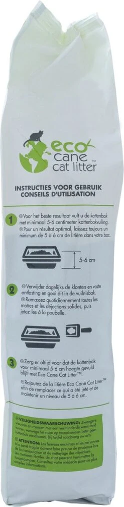 Eco Cane Kattenbakvulling 3,28kg -Katten Benodigdheden Winkel 295x1200