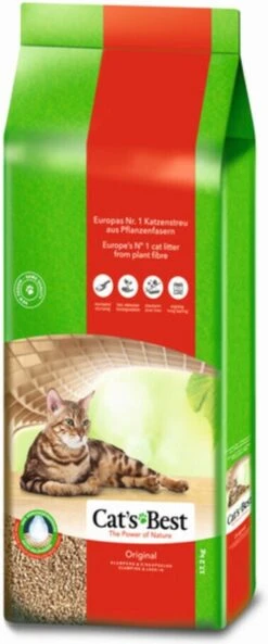 Cat's Best Oko Plus Korrels - Kattenbakvulling - 40 L -Katten Benodigdheden Winkel 500x1200