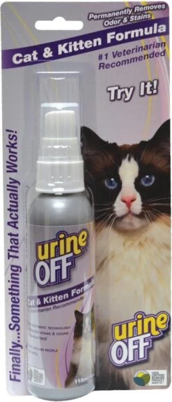Urine Off - Geur En Vlekverwijderaar Voor Kitten En Kat Urine 118 Ml -Katten Benodigdheden Winkel 516x1200