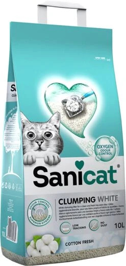 Sanicat Kattenbakvulling Clumping White Cotton Fresh 20 Liter 13 Sanicat Kattenbakvulling Clumping White Cotton Fresh 20 Liter -Katten Benodigdheden Winkel 569x1200