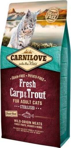 Carnilove Cat Grain Free Fresh Carp & Trout 6 Kg - Kat