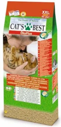 Cat's Best Oko Plus Korrels - Kattenbakvulling - 40 L -Katten Benodigdheden Winkel 585x1200