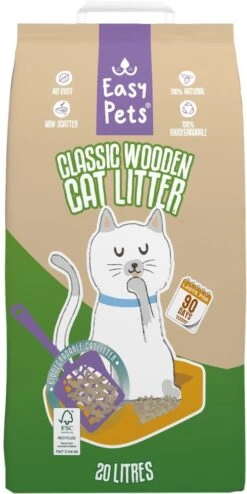 Easypets Houtkorrel Kattenbakvulling 10KG - 20L - Biologisch Afbreekbare Houtkorrels - FSC 12 Easypets Houtkorrel Kattenbakvulling 10KG - 20L - Biologisch Afbreekbare Houtkorrels - FSC -Katten Benodigdheden Winkel 600x1200 4