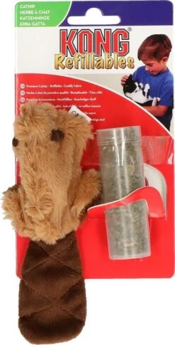 Kong Kat Catnip Bever - Speelmuis - Bruin - 3,8 X 4,5 X 4,2 -Katten Benodigdheden Winkel 611x1200 1