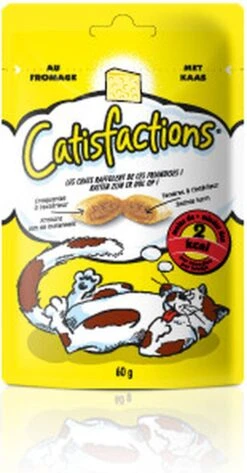 Catisfactions Kattensnoepjes - Kaas - Kattensnack - 60 G - 1 Zakje -Katten Benodigdheden Winkel 626x1200 6