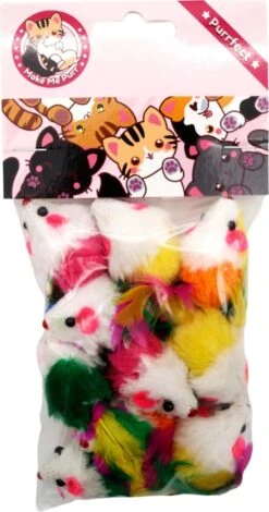 Make Me Purr Fluffy Muizen Met Veer (10 Stuks) - Kattenspeeltjes - Kattenspeelgoed - Speelgoed Voor Katten - Kat Speeltje Muis - Kitten Speeltjes Muisjes -Katten Benodigdheden Winkel 631x1200 5