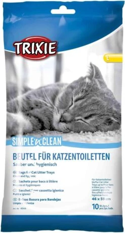 Trixie Kattenbakzak Simple'n'Clean L 10 Stuks -Katten Benodigdheden Winkel 645x1200 2