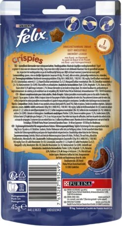 Felix Crispies - Kattensnacks Rund & Kip - 8 X 45g -Katten Benodigdheden Winkel 646x1200 2