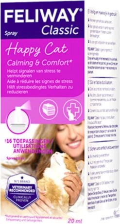 Feliway Spray - Kat - 20 Ml -Katten Benodigdheden Winkel 647x1200