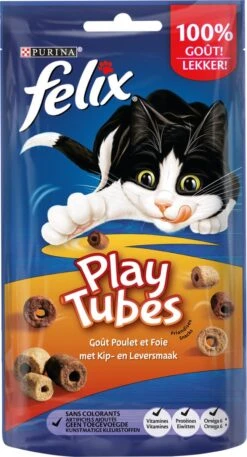 Felix PlayTubes - Kattensnacks - Kip & Lever - 8 X 50g 11 Felix PlayTubes - Kattensnacks - Kip & Lever - 8 X 50g -Katten Benodigdheden Winkel 648x1200 3