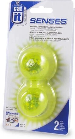 Catit CA Design Senses - Verlichte Bal - Kattenspeelgoed - 2ST