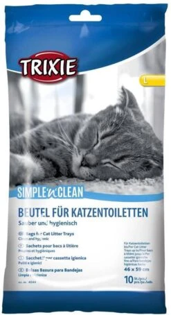 Trixie Kattenbakzak Simple'n'Clean L 10 Stuks -Katten Benodigdheden Winkel 653x1200 4