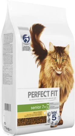 Perfect Fit Senior Voordeelzak Droge Brokjes - Katten Droogvoer - Kip - 7 Kg -Katten Benodigdheden Winkel 659x1200