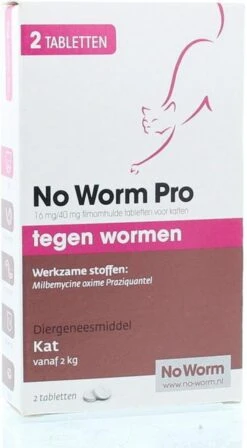 Exil No Worm Pro - Kat - 2 Tabletten -Katten Benodigdheden Winkel 662x1200 2