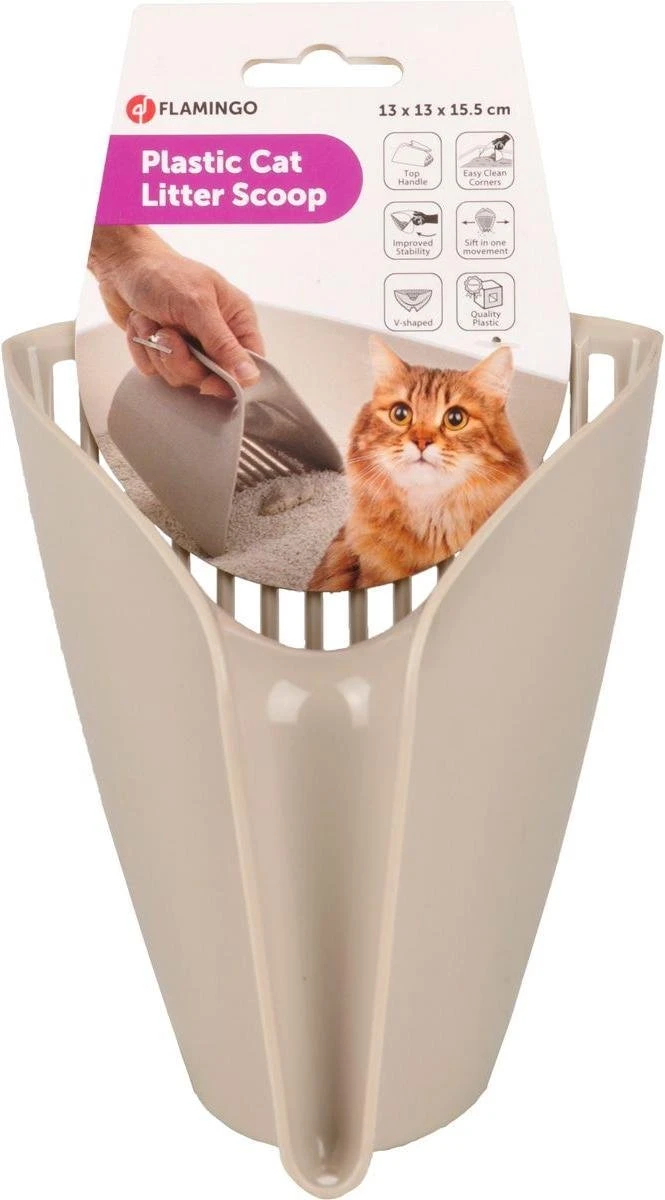 Flamingo - Kattenbakschep Cup - 13.5 X 11 X 16 Cm 7 Flamingo - Kattenbakschep Cup - 13.5 X 11 X 16 Cm - Afbeelding 5