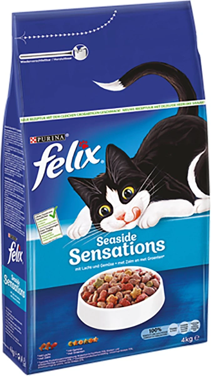 Felix Seaside Sensations - Katten Droogvoer - Zalm, Koolvis &groenten - 4kg 13 Felix Seaside Sensations - Katten Droogvoer - Zalm, Koolvis &groenten - 4kg - Afbeelding 11