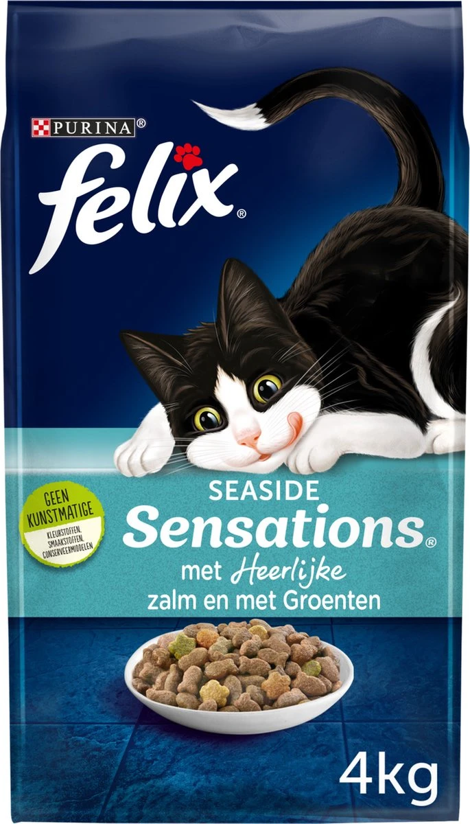 Felix Seaside Sensations - Katten Droogvoer - Zalm, Koolvis &groenten - 4kg 11 Felix Seaside Sensations - Katten Droogvoer - Zalm, Koolvis &groenten - 4kg - Afbeelding 9