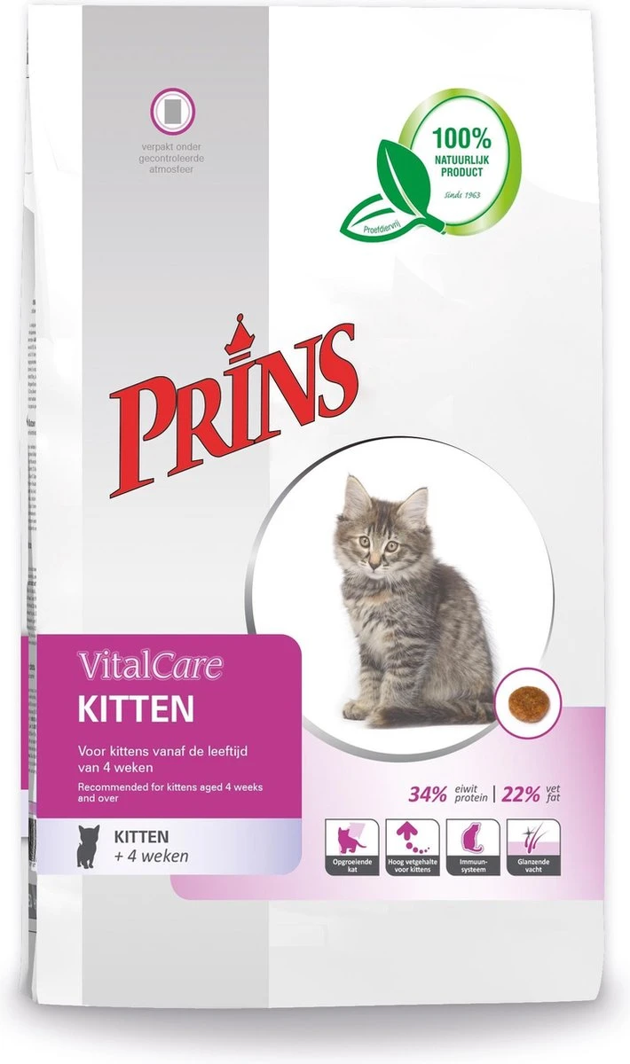 Prins VitalCare Kitten 5 Kg - Kat 3 Prins VitalCare Kitten 5 Kg - Kat