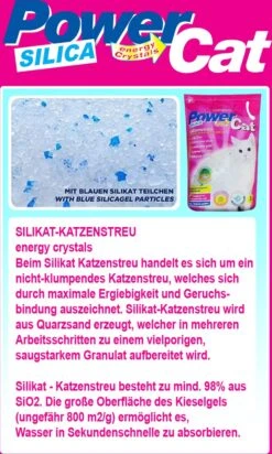 Merkloos PowerCat Silicaat Kattenbakvulling Met Energy Kristallen - 12 X 5L -Katten Benodigdheden Winkel 719x1200 12