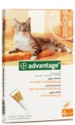 Bayer Advantage 40 Tegen Vlooien - <4kg - 4 X 0,4 Ml - Adult -Katten Benodigdheden Winkel 722x1200 1