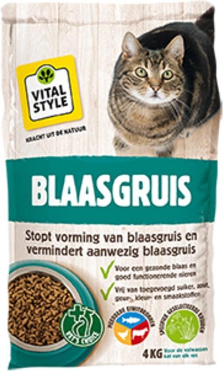 VITALstyle BLAASGRUIS - Kattenbrokken - 4 Kg 5 VITALstyle BLAASGRUIS - Kattenbrokken - 4 Kg - Afbeelding 3