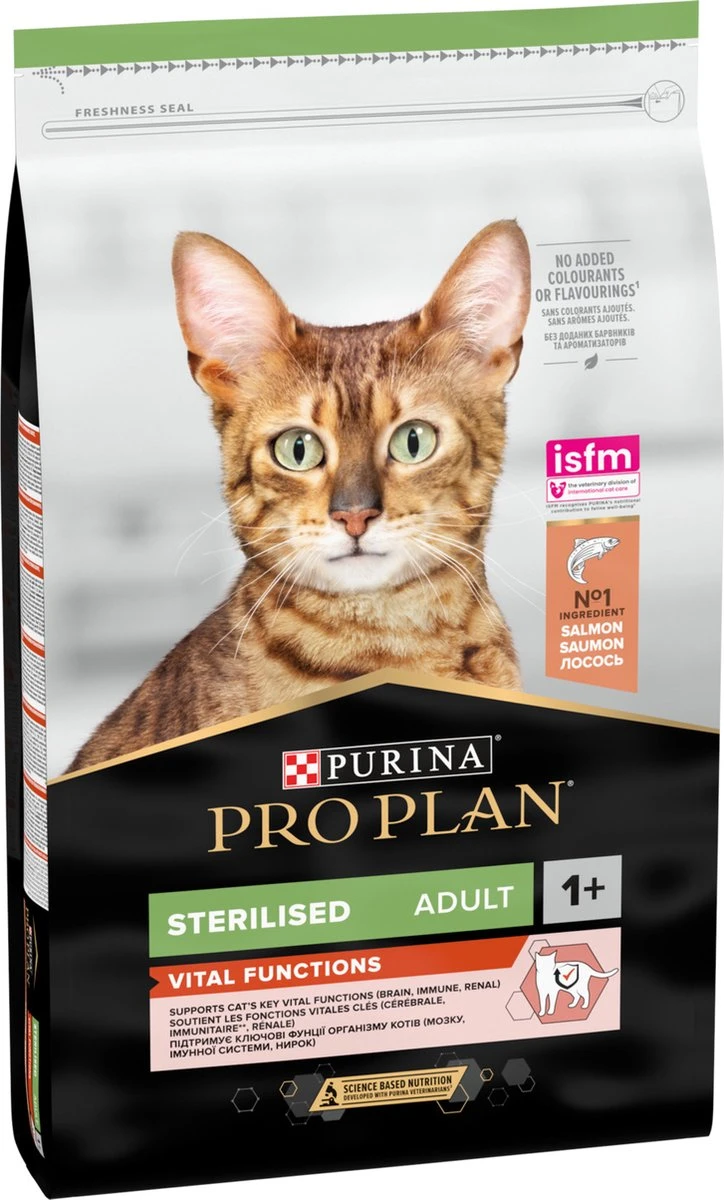 Pro Plan Sterilised Adult Vital Functions - Katten Droogvoer - Zalm - 10 Kg 8 Pro Plan Sterilised Adult Vital Functions - Katten Droogvoer - Zalm - 10 Kg - Afbeelding 6