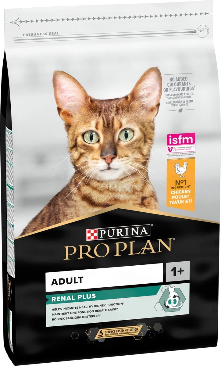 Pro Plan Adult Renal Plus - Katten Droogvoer - Kip - 10 Kg