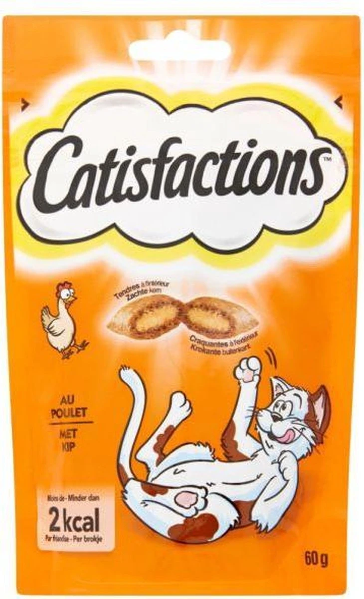 Catisfactions Kattensnoepjes - Kip - 6 X 60g 8 Catisfactions Kattensnoepjes - Kip - 6 X 60g - Afbeelding 6