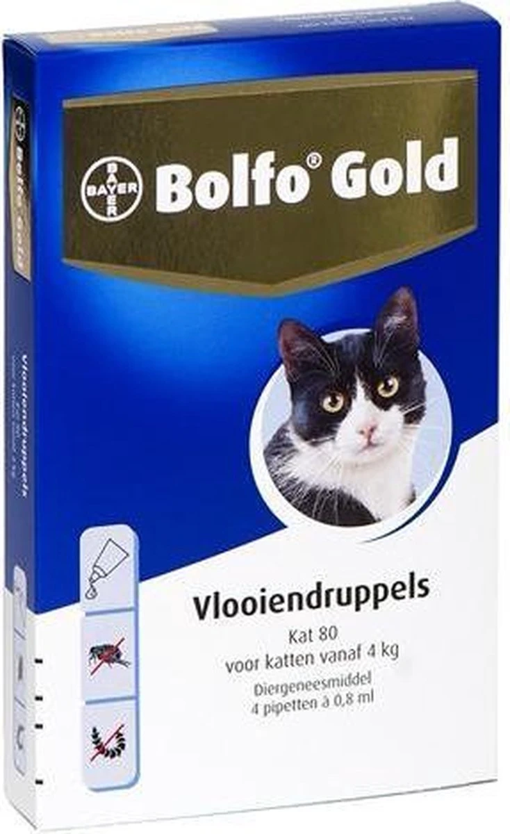 Bayer Bolfo Gold 40 Anti Vlooienmiddel - Kat - 0 Tot 4 Kg - 4 Pipetten 6 Bayer Bolfo Gold 40 Anti Vlooienmiddel - Kat - 0 Tot 4 Kg - 4 Pipetten - Afbeelding 4