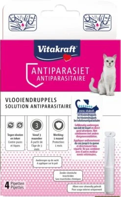 Vitakraft Spot On Care. Vlo En Teek Stop- 4 Pipetten