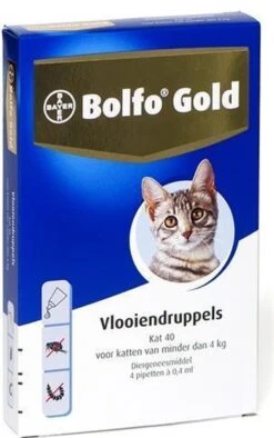 Bayer Bolfo Gold 80 Anti Vlooienmiddel - Kat - > 4 Kg - 4 Pipetten -Katten Benodigdheden Winkel 752x1200 2