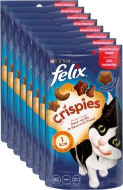 Felix Crispies - Kattensnacks Rund & Kip - 8 X 45g -Katten Benodigdheden Winkel 775x1200 3