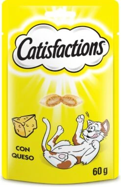 Catisfactions Kattensnoepjes - Kaas - Kattensnack - 60 G - 1 Zakje -Katten Benodigdheden Winkel 780x1200