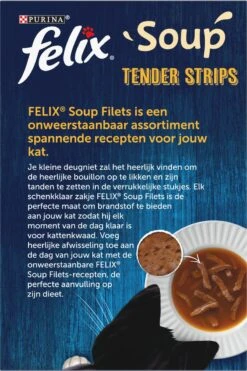 Felix Soup Tender Strips Met Rund, Kip & Lam - Katten Natvoer - 24 X 48g -Katten Benodigdheden Winkel 800x1200 1