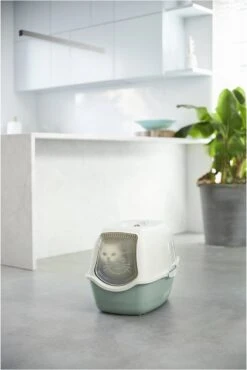 Rotho Bailey - Kattenbak - Groen/Zand -Katten Benodigdheden Winkel 802x1200 3