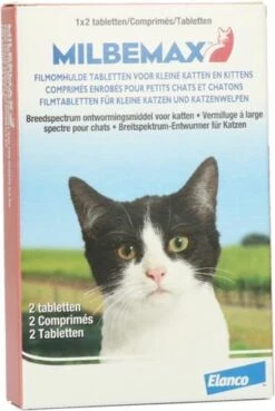 Elanco Milbemax Kitten & Kat - Anti Wormenmiddel - 2 Tab 0.5 Tot 2 Kg -Katten Benodigdheden Winkel 803x1200 1