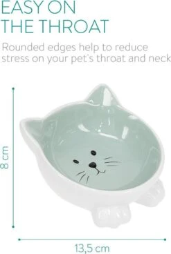 Navaris Voerbakjes Voor Katten - Set Van 2 Voer- En Waterbakken - Etensbak Van Keramiek - Met Antislip Voetjes - Kattenvorm - Roze/Groen 15 Navaris Voerbakjes Voor Katten - Set Van 2 Voer- En Waterbakken - Etensbak Van Keramiek - Met Antislip Voetjes - Kattenvorm - Roze/Groen -Katten Benodigdheden Winkel 806x1200 1