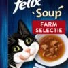 Felix Soup Vlees Selectie - Katten Natvoer - 24 X 48g -Katten Benodigdheden Winkel 807x1200
