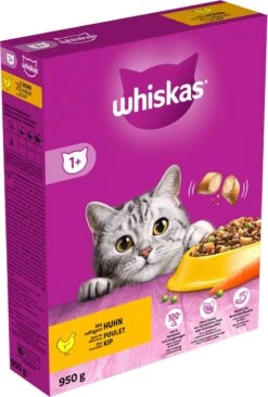 Whiskas 1+ Kattenbrokken - Kip - Doos 5 X 950 G -Katten Benodigdheden Winkel 809x1200 4