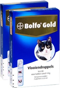 Bayer Bolfo Gold 80 Anti Vlooienmiddel - Kat - >4 Kg - 2 Pipetten 11 Bayer Bolfo Gold 80 Anti Vlooienmiddel - Kat - >4 Kg - 2 Pipetten -Katten Benodigdheden Winkel 812x1200 2
